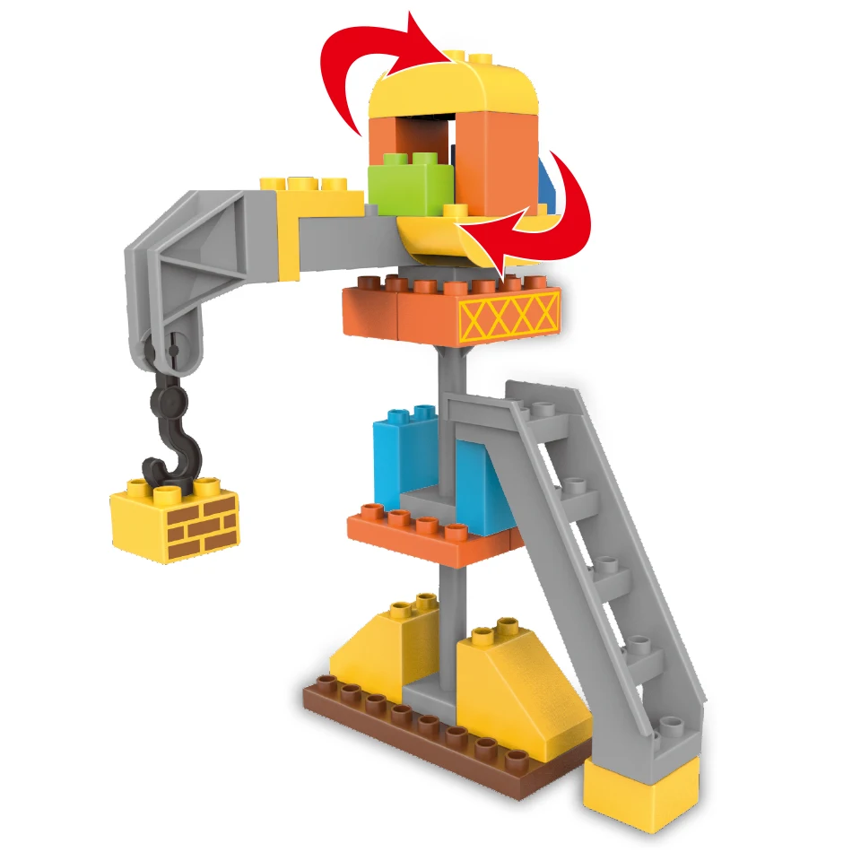 83 шт. DIY большой кирпич городской строительный экскаватор автомобилей