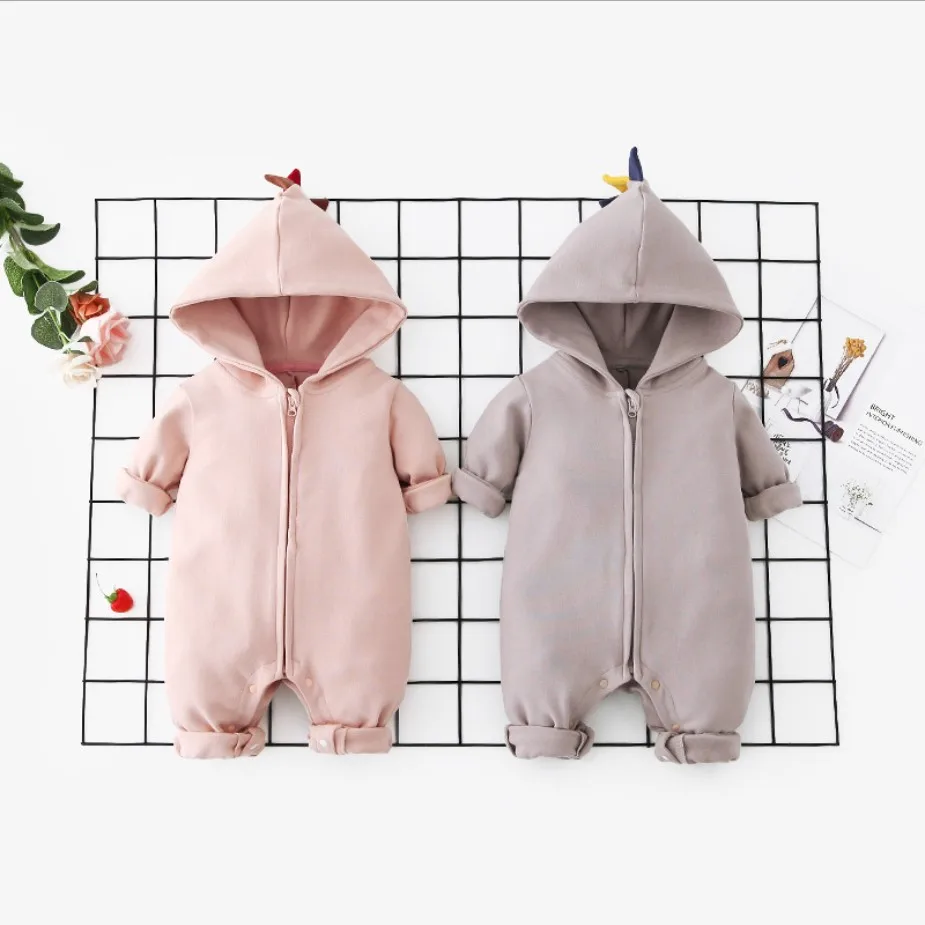 Детский комбинезон с длинным рукавом 7plus1 хлопковый капюшоном и для детей 3 6 9 12