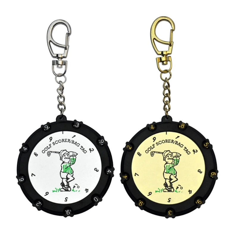 

New High Quality 18 Hole Golf Score Counter Golf Stroke Putt Shot Score Counter Keeper Scoring Tag Bag Clip Keychain