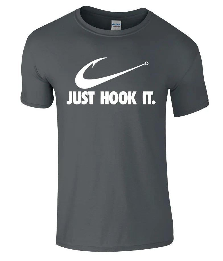 Футболка JUST HOOK IT-Fish Рыбацкая, angl, Удочка на карпа, морской рыбак, лучший подарок, новые футболки, Забавные топы, новые унисекс, Забавные топы