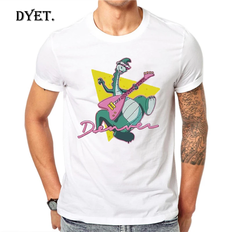 Денвер Последний динозавр играть на гитаре рок-н-ролл футболка дизайн классная