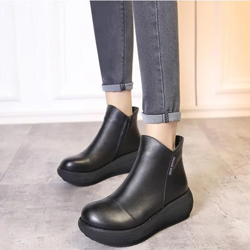 Женские зимние ботильоны из натуральной кожи 2 цвета|women snow boots|snow bootsboots fashion |