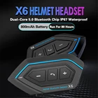 Bluetooth-гарнитура KEBIDUMEI для мотоциклетного шлема, беспроводная BT мотогарнитура для водителей