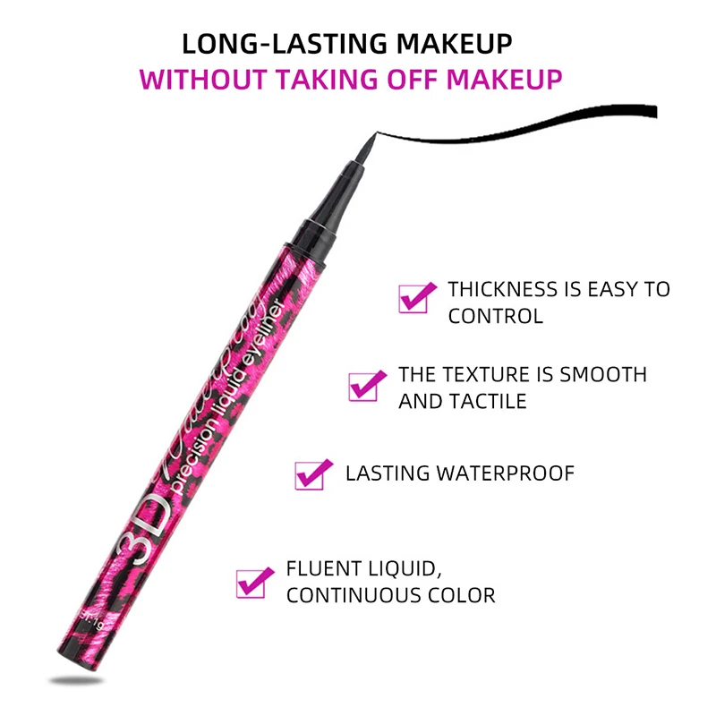 Красная леопардовая черная жидкая подводка для глаз стойкая водостойкая