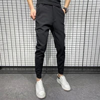 harem pants men clothes 2021 korean fashion slim fit casual joggers black trousers hip hop streetwear 36 28