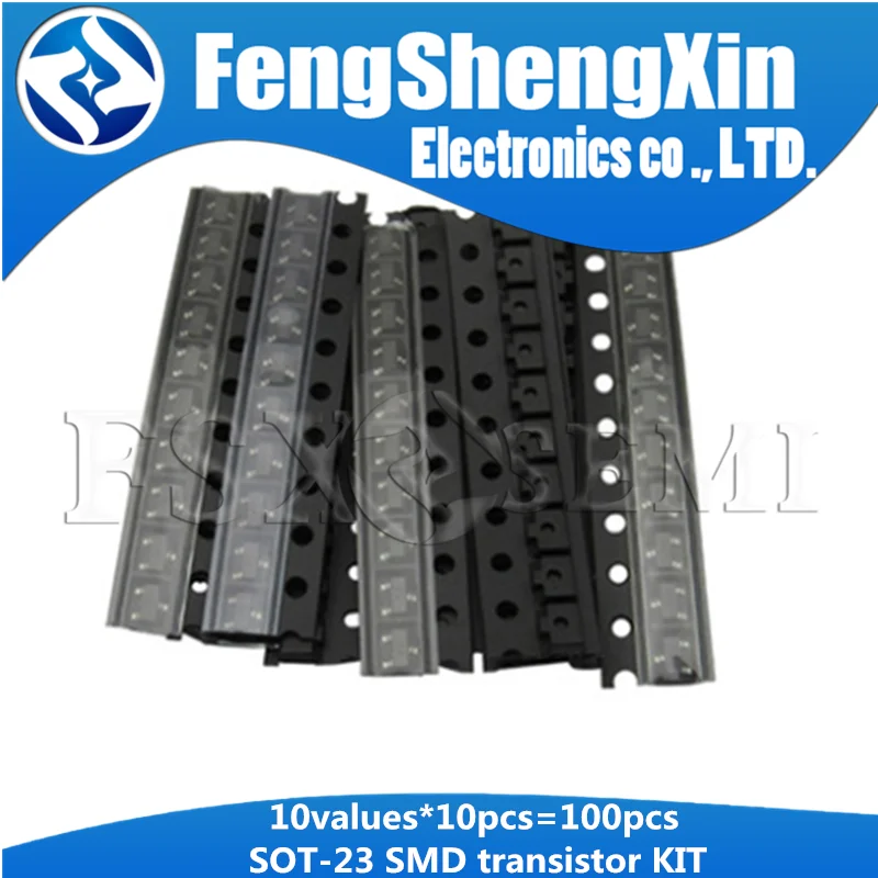 10 значений X шт. = 100 комплект транзисторов SOT-23 SMD S9013 S9014 S9015 S9018 MMBT3904 MMBT3906 SS8050 SS8550 2N5551