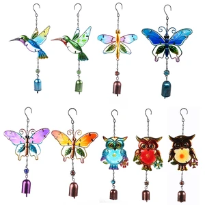 Handmade Bird Wind Chime for Wall Decor Wind Bell Hanging Ornaments Vintage Home Decor Campanula Decoration Crafts Room Decor