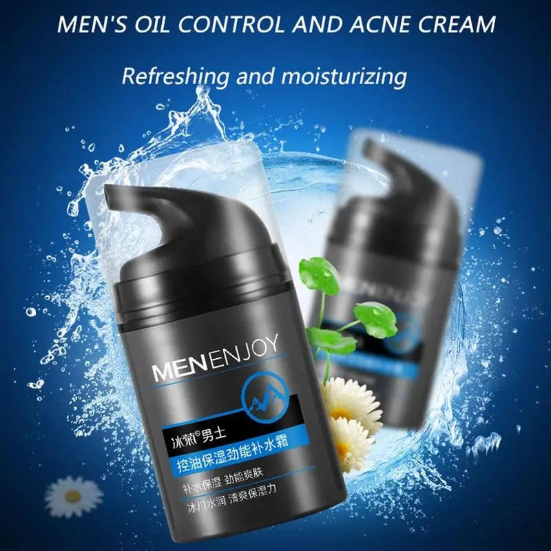 

50Ml Men's Oil Control Moisturizing Face Cream Brighten Skin Anti Aging Hyaluronic Acid Anti Serum Men Skin Care