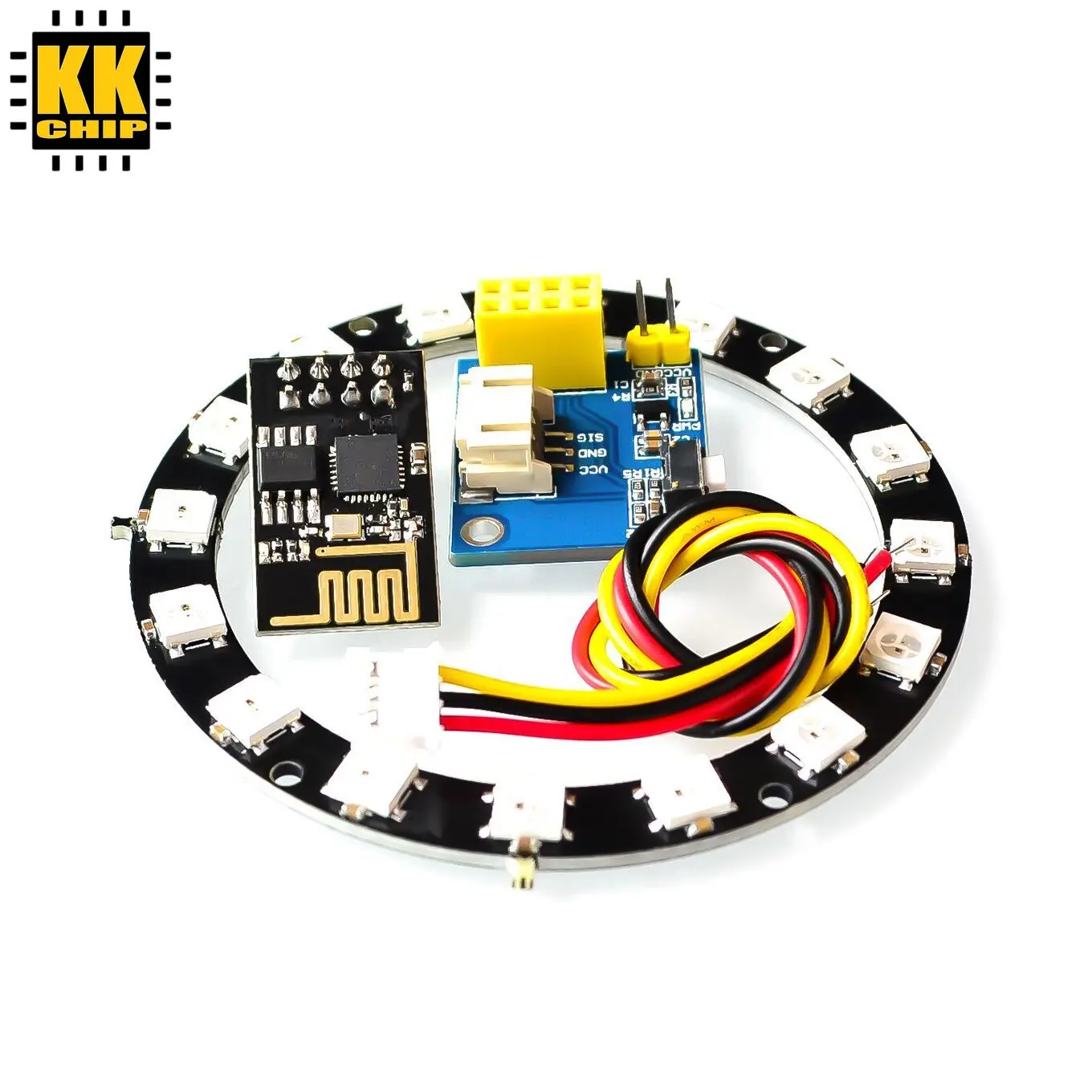 ESP8266 ESP-01 ESP-01S WS2812 RGB светодиодный модуль контроллера светильник кольцо умный