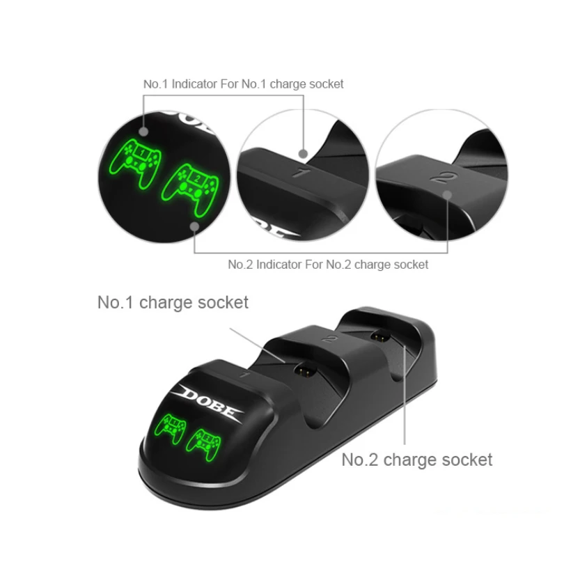 Аксессуары для контроллеров PS4 зарядная станция/док-станция светодиодный