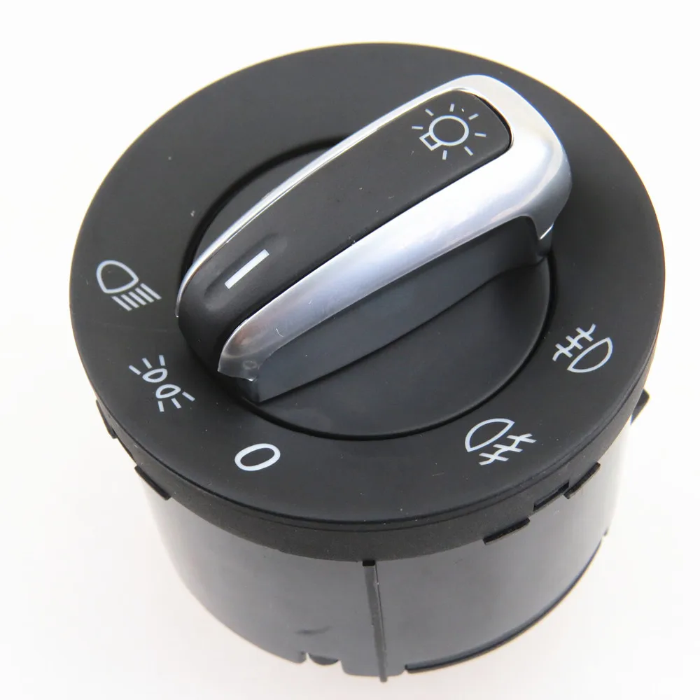 FHAWKEYEQ Qty 3 Chrome Headlight Switch Contorl For VW Caddy Golf MK5 MK6 Passat B6 3C Jetta 5 Touran Tiguan 5ND 941 431 A XSH | Автомобили