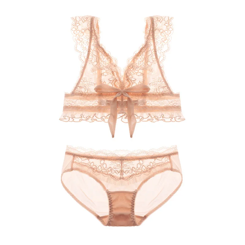 Новый дизайн мягкий белый цветочный треугольный бюстгальтер Munllure нижнее белье