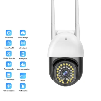 PTZ WIFI IP Dome Camera 2MP 1080P Outdoor Waterproof Security Speed Camera SD Card Wireless IP Camera Application View