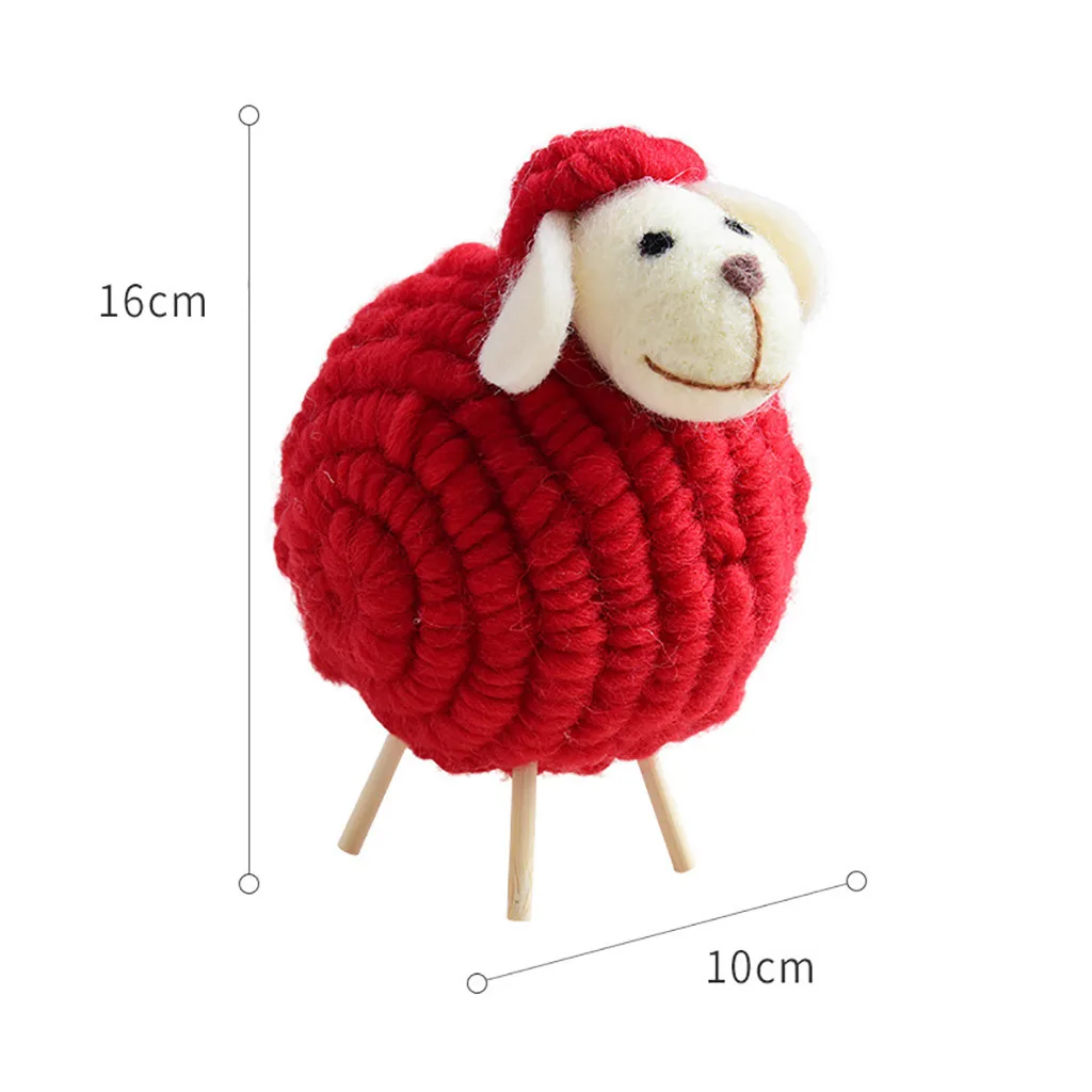 Милый домашний Рождественский Настольный орнамент мини украшение из овечки