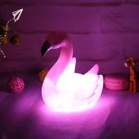 carton flamingo dinosaur night lamp creative animal led night light cute night lamp bedroom kid light gift pressure reducing toy