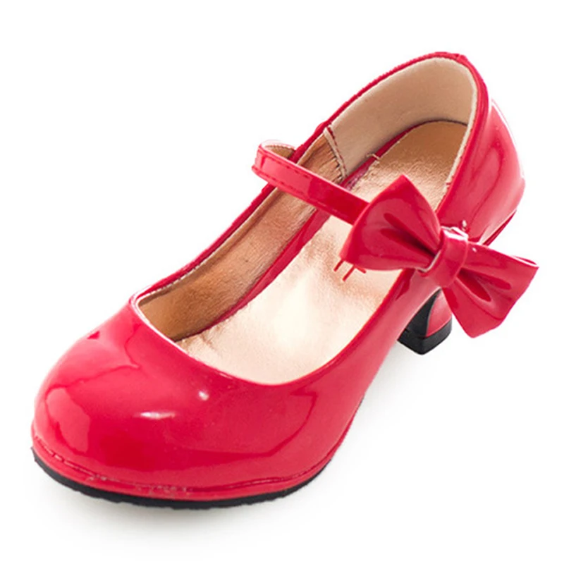 Детская обувь детские туфли на высоком каблуке Новинка весна осень 2021 кожаные