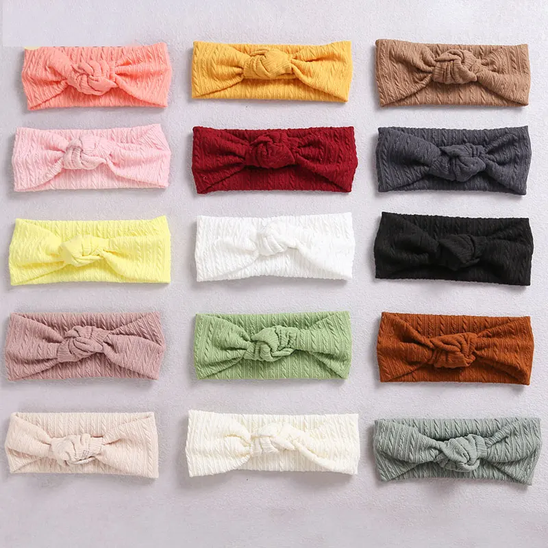 

1Pcs Cloth Bowknot Baby Girl Headband For Children Elastic Hair Bands Kids Turban Headwear Nice-looking Hair Accessories