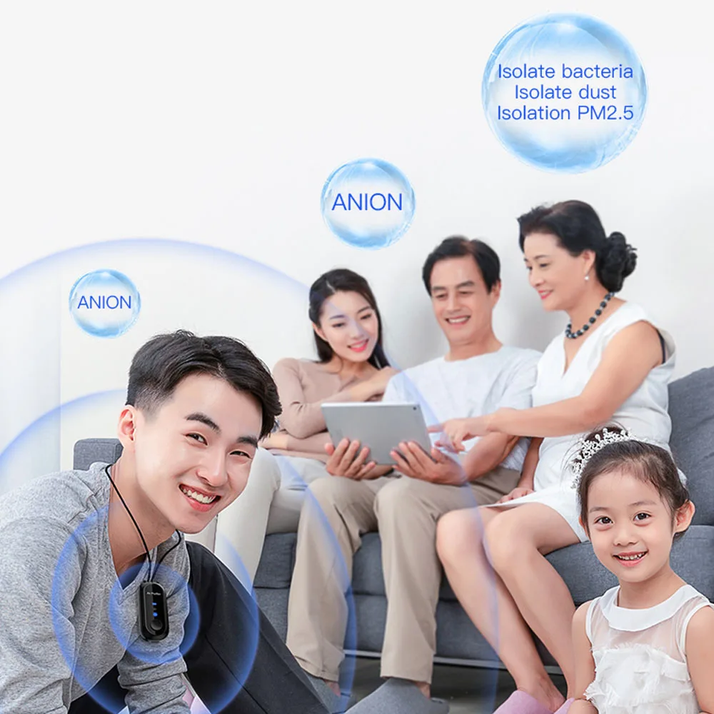 Компактный портативный шейный генератор CO2 профессиональный очиститель воздуха