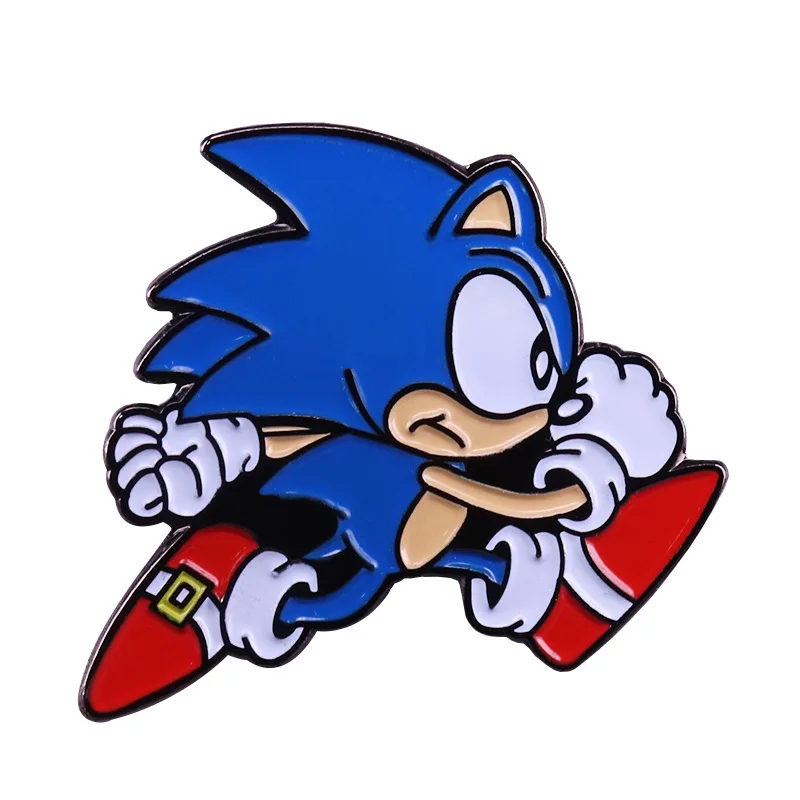 

Sonic The Hedgehog Enamel Pins Cute Funny Metal Cartoon Brooch Backpack Hat Bag Collar Lapel Badges Women Fashion Jewelry Gifts