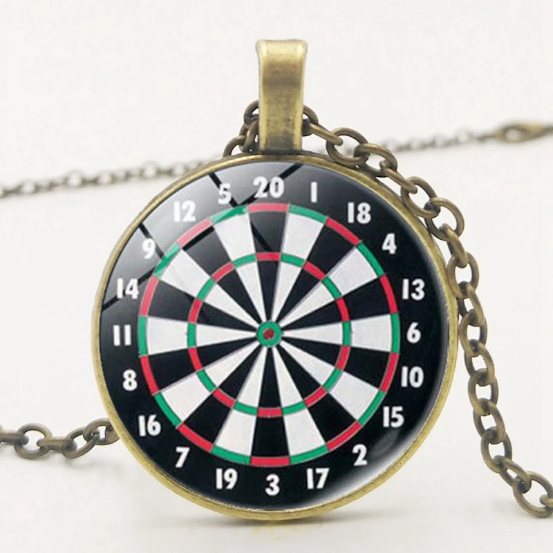 2019 Новый цифровой диск Дартс кулон черный дизайн диска Ретро металлический