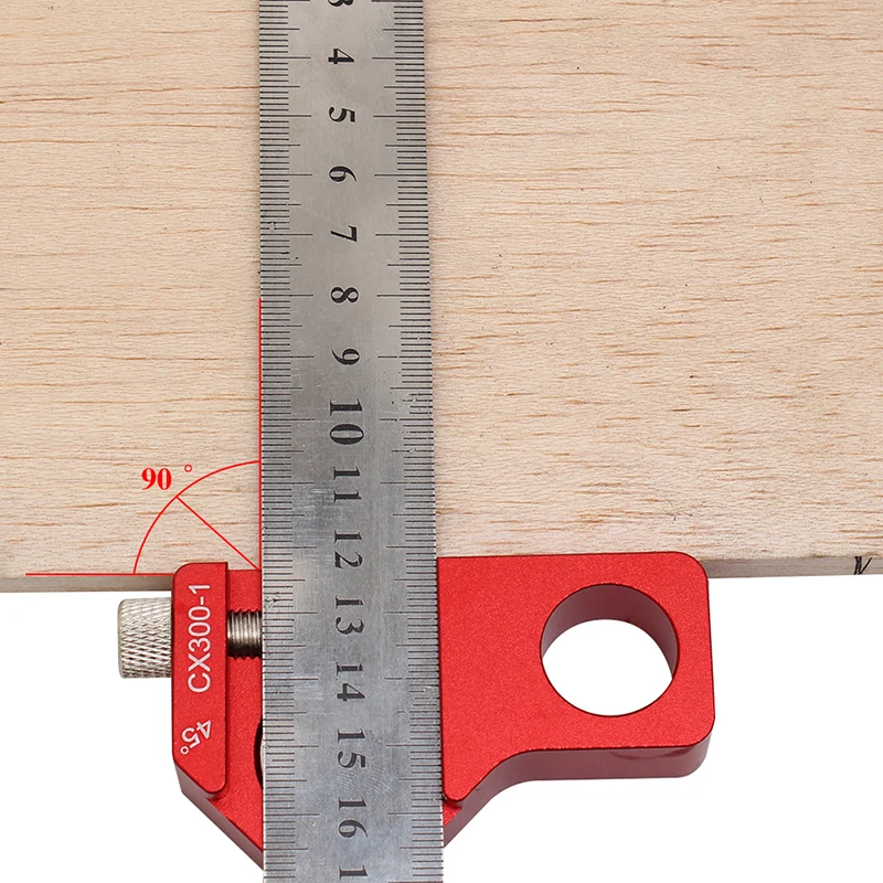 

Angle Scriber Steel Ruler Positioning Block Woodworking Line Scriber Gauge Aluminum Alloy For Carpentry DIY Measuring Tools