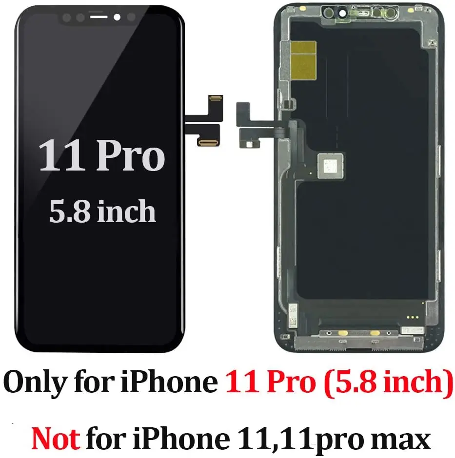 ЖК-дисплей OLED с сенсорным экраном и дигитайзером в сборе для iPhone 11 Pro черный |