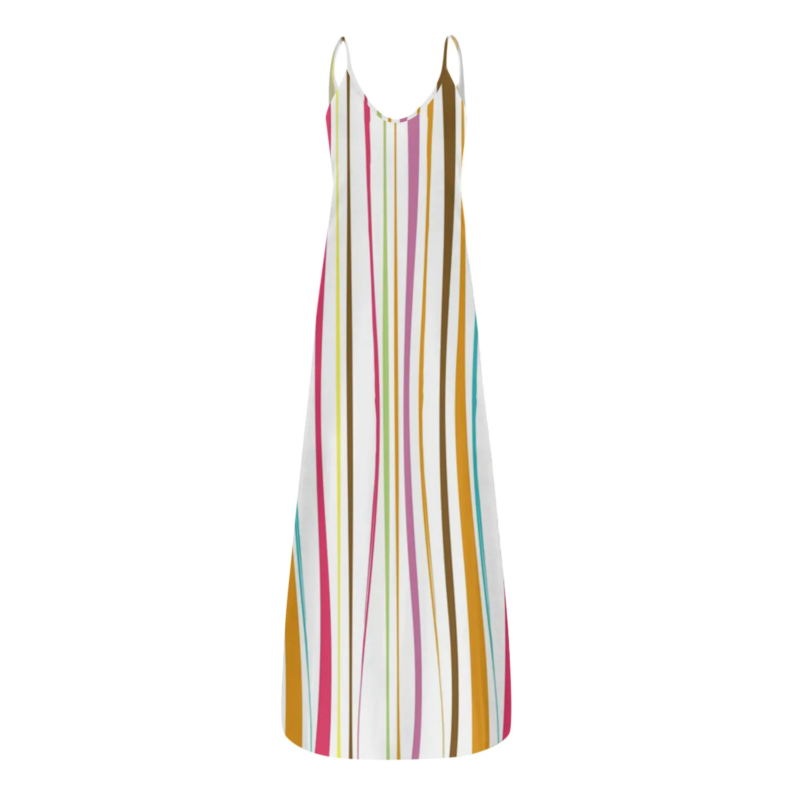 

Elegant Summer Dress Women Casual Fashion Beach Style Sling Sleeveless Long Skirt Mopping Skirt Female Robe Femme Vestidos