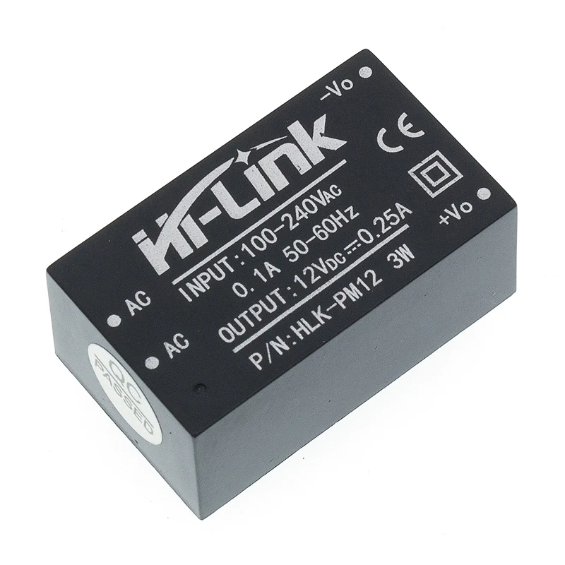 HLK PM12 AC DC 220 В до 12 Бак понижающий модуль питания преобразователь интеллигентая