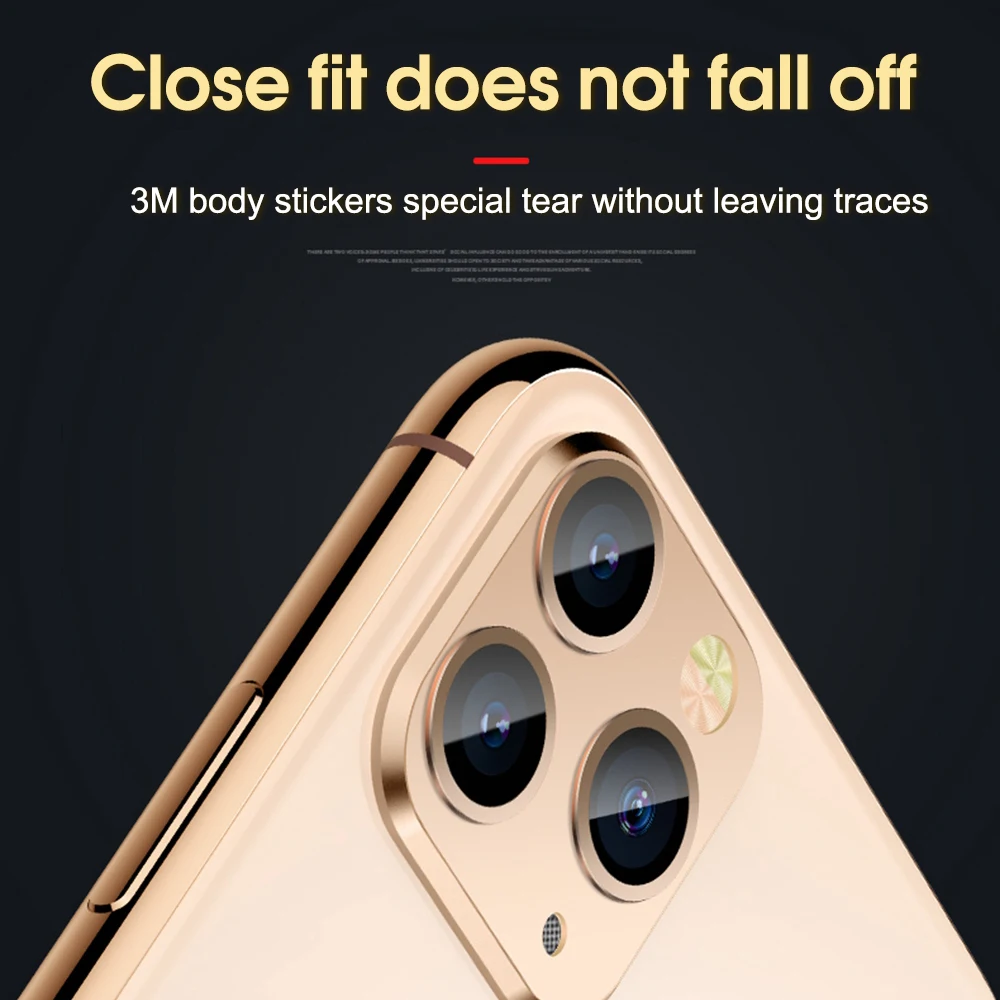 Стекло для камеры iPhone 11 Pro Max наклейка на объектив пленка X XS XR металлическая