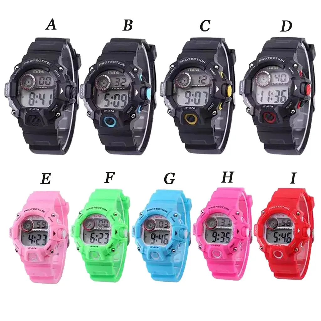 

Children watch student waterproof sports watch fashion multifunctional alarm clock luminous electronic watch 50*