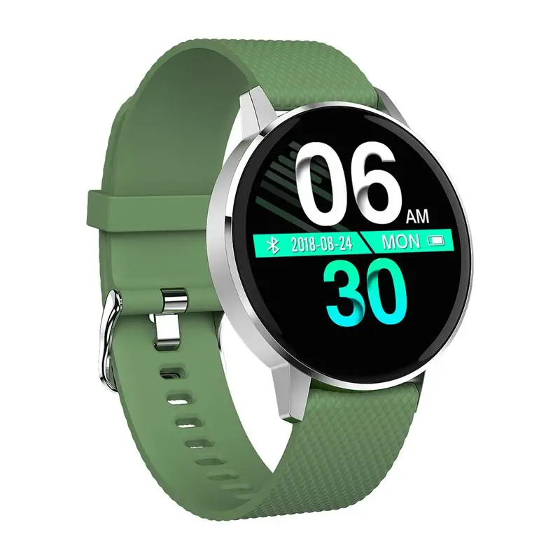 T4 Smart Watch Women Pink Bluetooth Tempered glass Fitness Bracelet IP68 Waterproof Heart Rate Monitor Sport Smartwatch Men - Цвет: Green grass green
