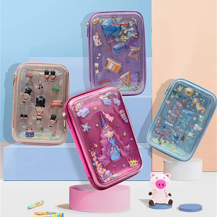 Кавайный чехол для карандаша с изображением фламинго пенал милый