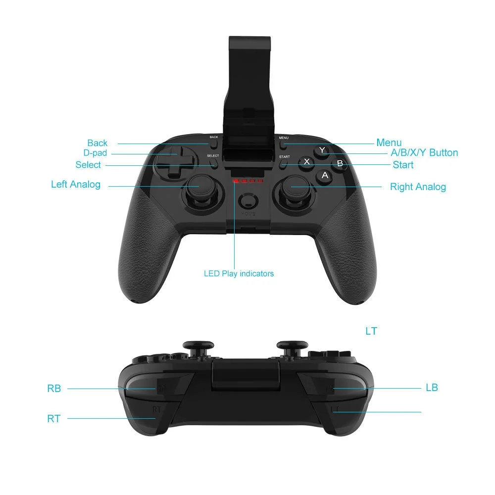 Беспроводной Bluetooth Мобильный игровой контроллер геймпад джойстик и