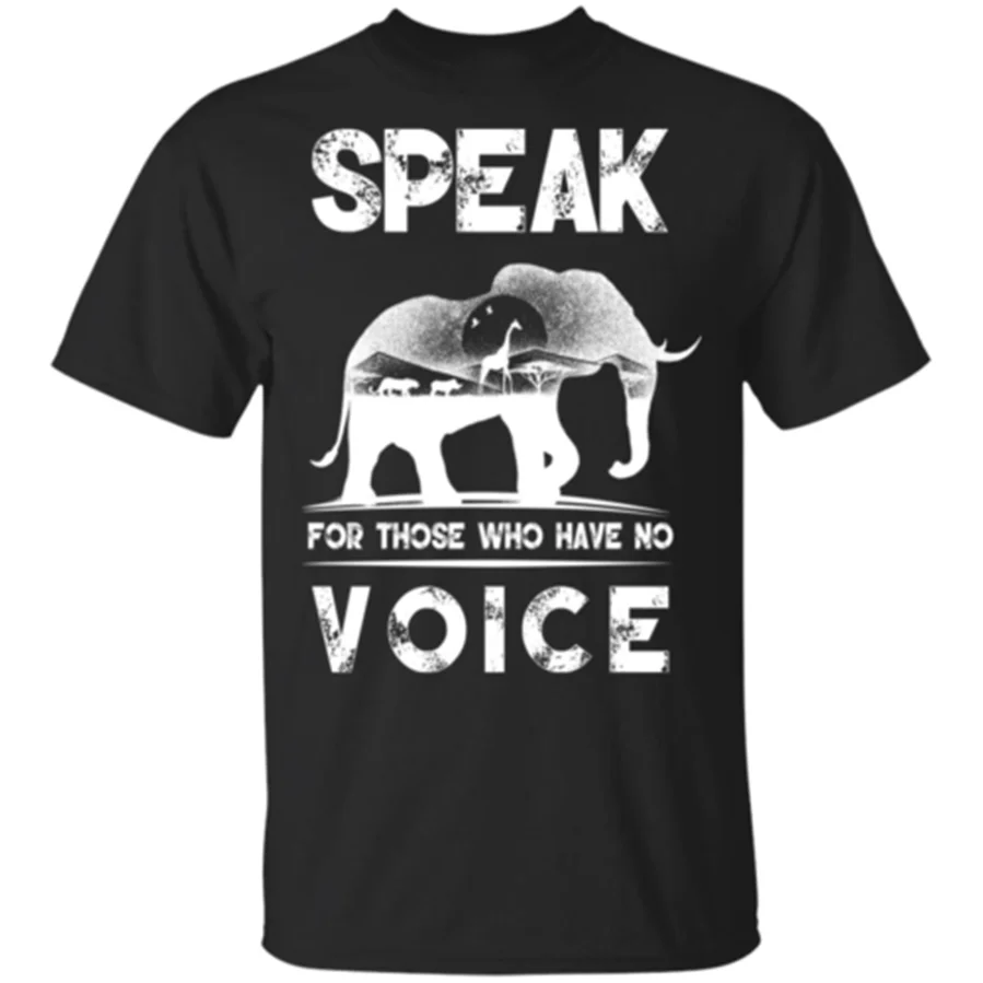 Слон говорящий для тех у кого нет голоса Мужская футболка S 6Xl Летний стиль
