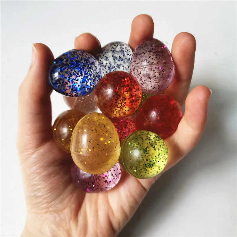 20 шт./компл. детские игрушки в форме яйца прыгающие шарики резиновые уличные