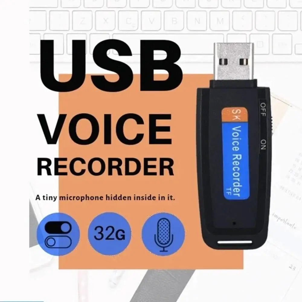 U Disk цифровой диктофон зарядное устройство USB Micro Drive Flash 32 Гб SD до TF M1L9|Цифровые