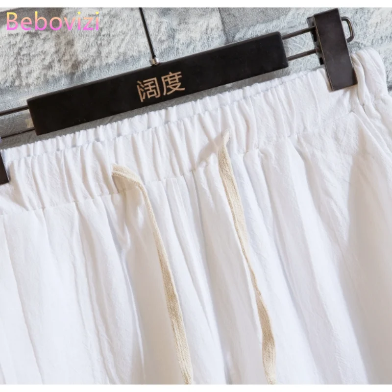 

Plus Size M-5XL Summer Cotton Linen Embroidery Hanfu Sets Kung Fu Chinese Style Suit Men Traditional Tang Tops + Pants Clothes