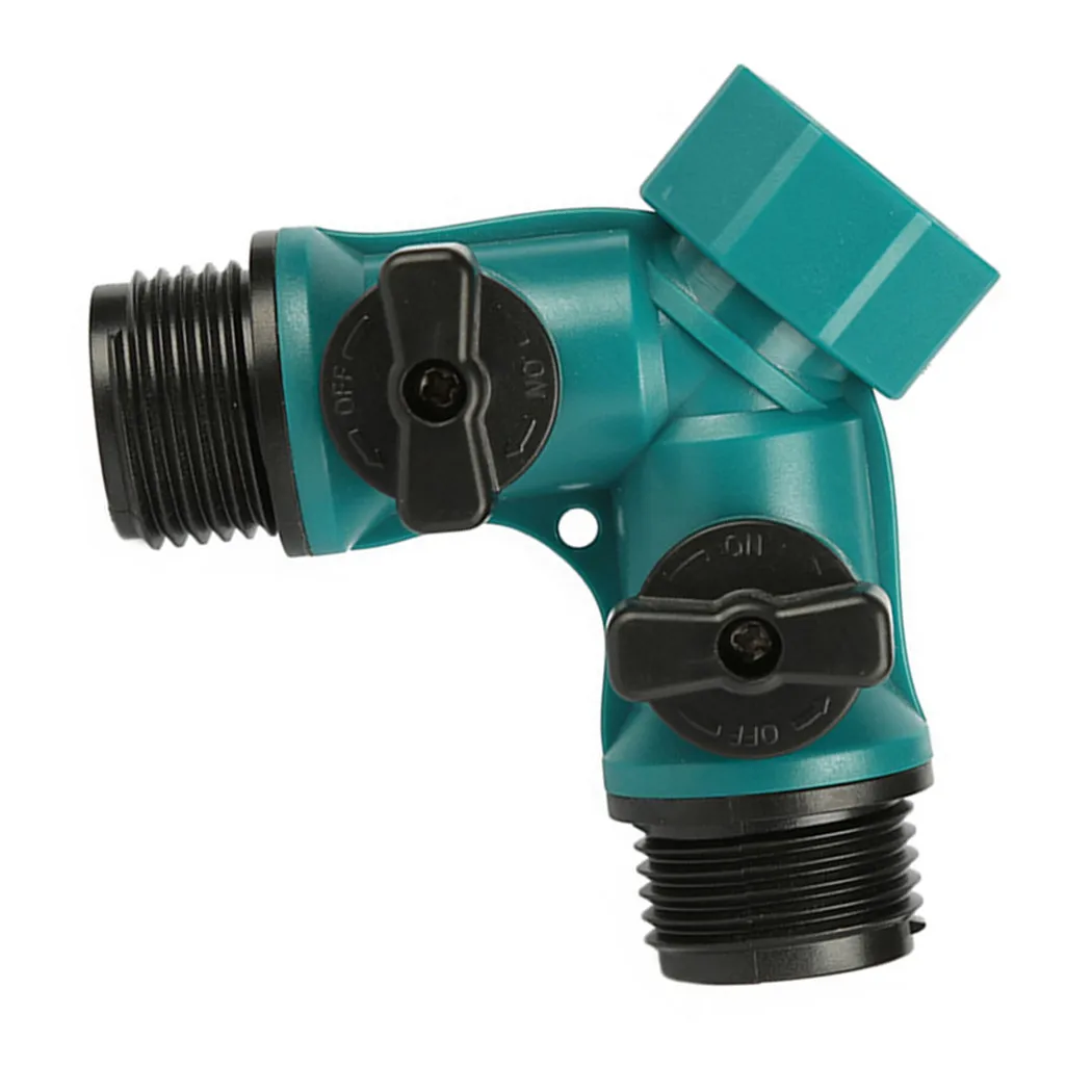 

2 Way Distributor Garden Y-Type Hose Splitters Connector Regulable Practical Faucet Outdoor Tap Faucet Irrigation Accessories