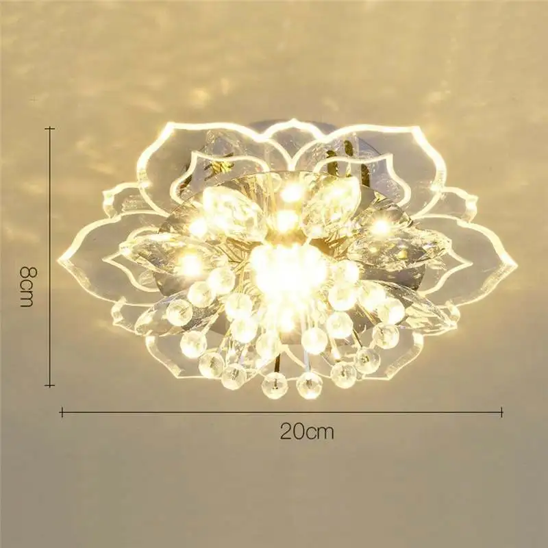 

20cm Crystal LED Ceiling Light Modern Embedded or Surface Mount Nordic Lamp Ceiling Home Corridor Decoration Fixture Lighting