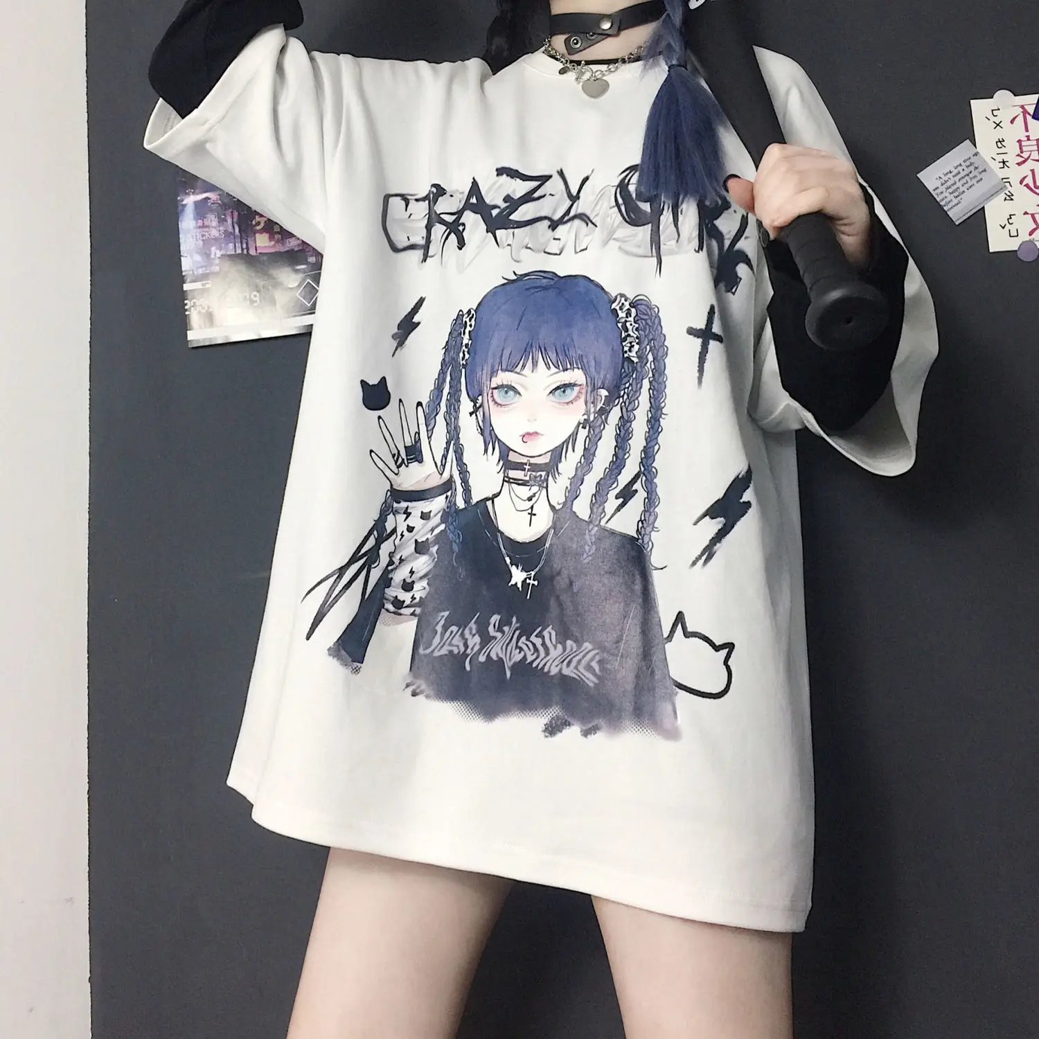 

New hip hop short sleeve T-shirt for women in 2021
