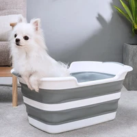 foldable baby newborn bathtub non slip foot spa bath bucket pet cat dog washing tubs folding laundry tub bathroom accessories