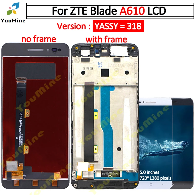 ЖК-дисплей с сенсорным экраном в сборе для ZTE Blade A610 318 дюйма | Мобильные телефоны и