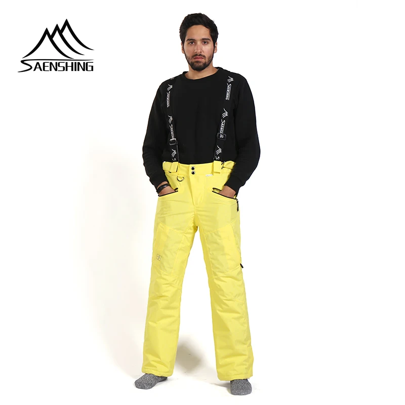 Мужской лыжный костюм SAENSHING водонепроницаемая теплая куртка для сноуборда и