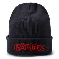 roblox game woolen hat men embroidery knitted hat hedging cap student boys hip hop caps ski winter hats for women gift