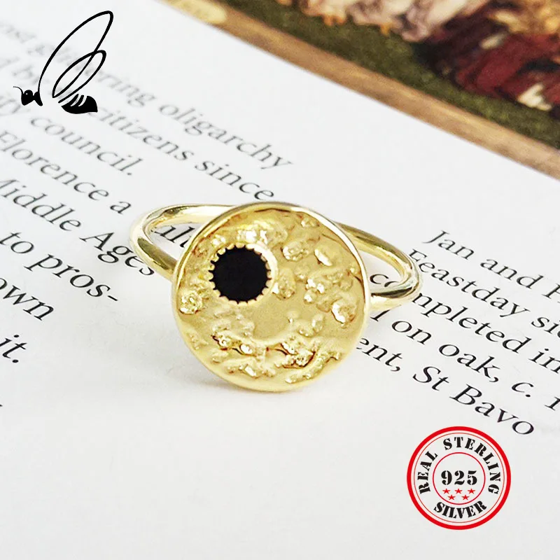 Женское кольцо из стерлингового серебра 925 пробы с регулируемой подвеской в