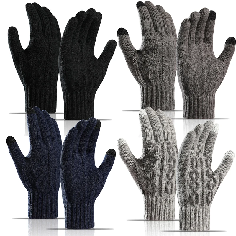 

Unisex Touchscreen Winter Thermal Warm Cycling Bicycle Bike Ski Outdoor Camping Hiking Motorcycle Gloves Sports Jacquard Gloves