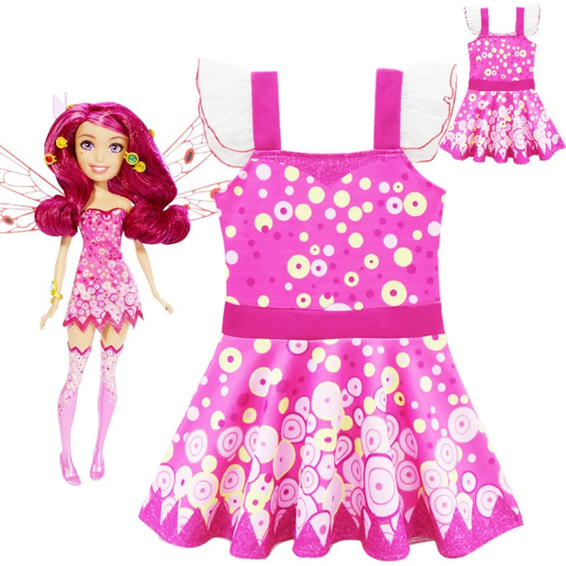 

Mia Dress Yuko Vest Dress Mia Cosplay Costume for Halloween Party Toddler Kids Girls Summer Clothing