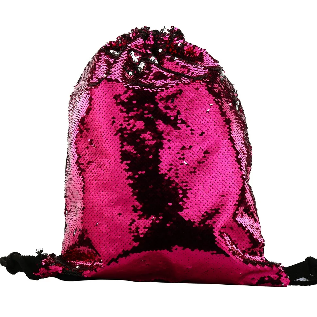 Женская модная Двусторонняя блестящая косметичка с блестками для девушек милый