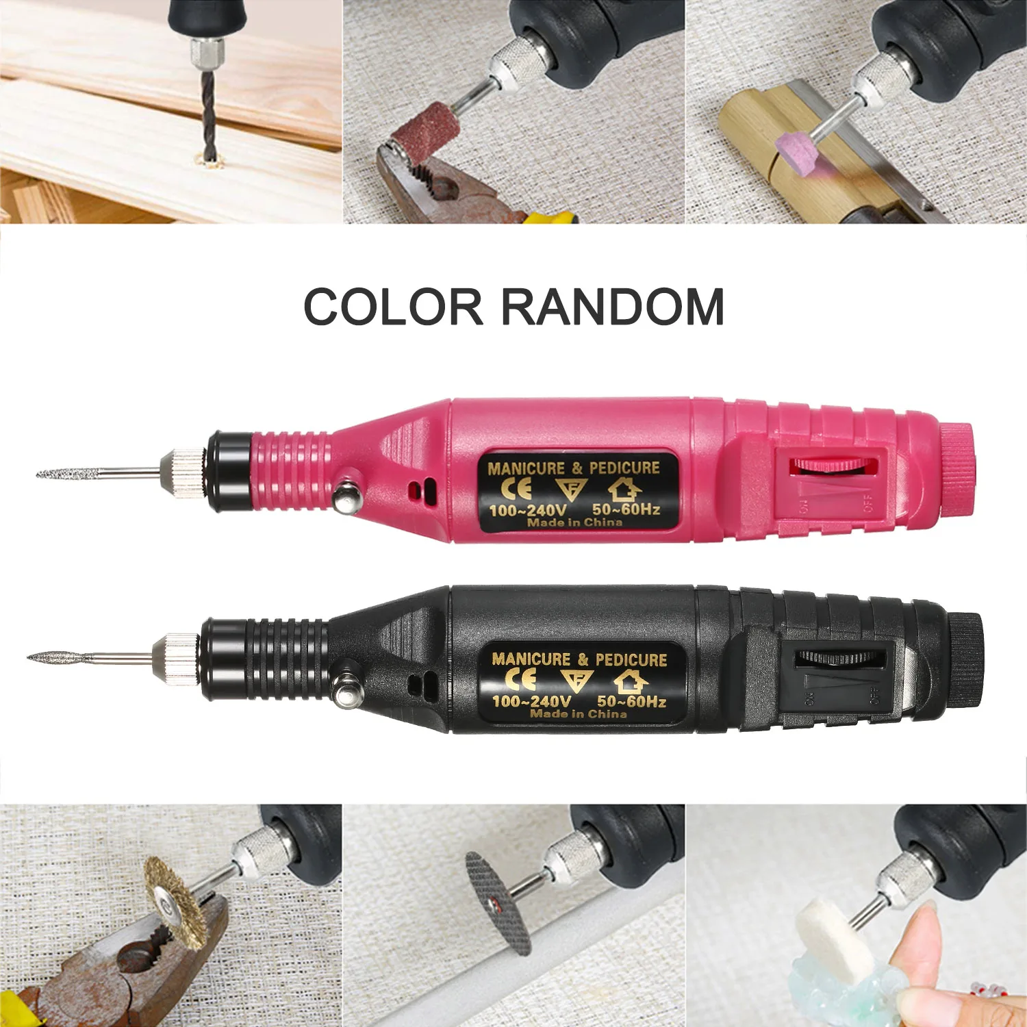 54 шт. портативная электрическая дрель для ногтей буферный набор мини-гравер