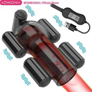 Вибратор для пениса, интимные игрушки для мужчин, тренажер задержки для пениса, Мужской мастурбатор, тренажер для длительная задержка, интимные товары, вибратор для мужчин